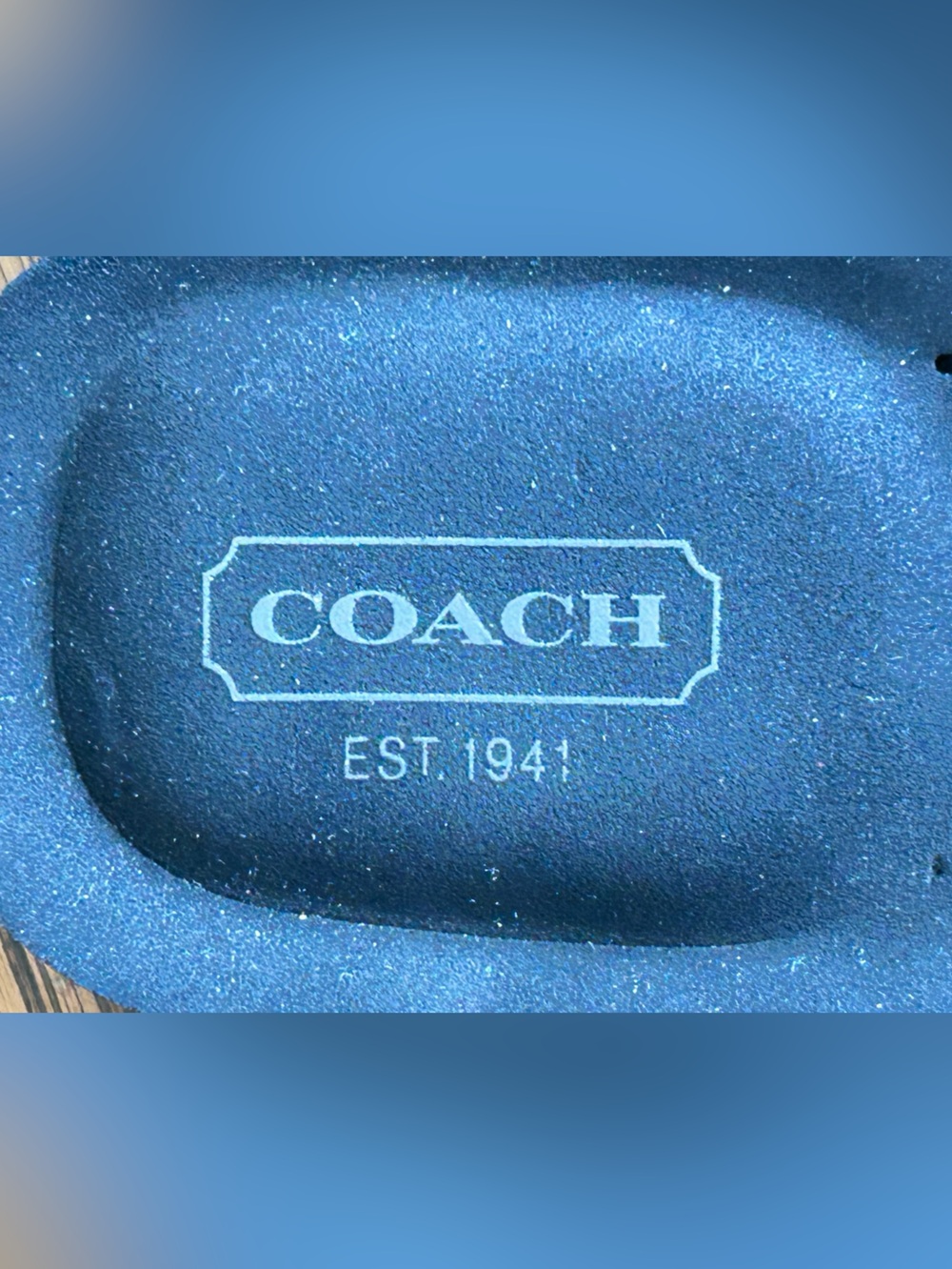 Coach Women’s Black Jolie Signature Logo Strap Thong Flip Flop Sandals Size 8 - Picture 3 of 15